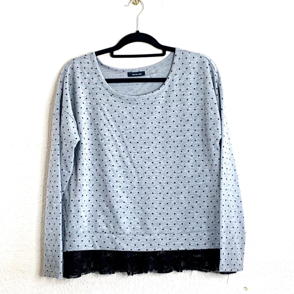 Verve Amí Lace Hem sweatshirt
